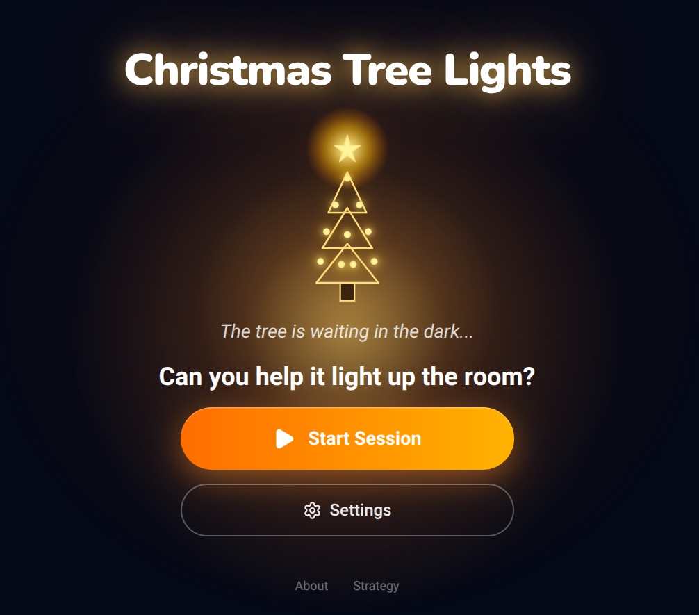 Christmas Tree Lights: Four simple touches light a Christmas tree and bring a cozy holiday scene to life.